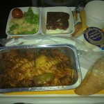 Pasta/Gemüsematsch- Lufthansa Rückflug New York