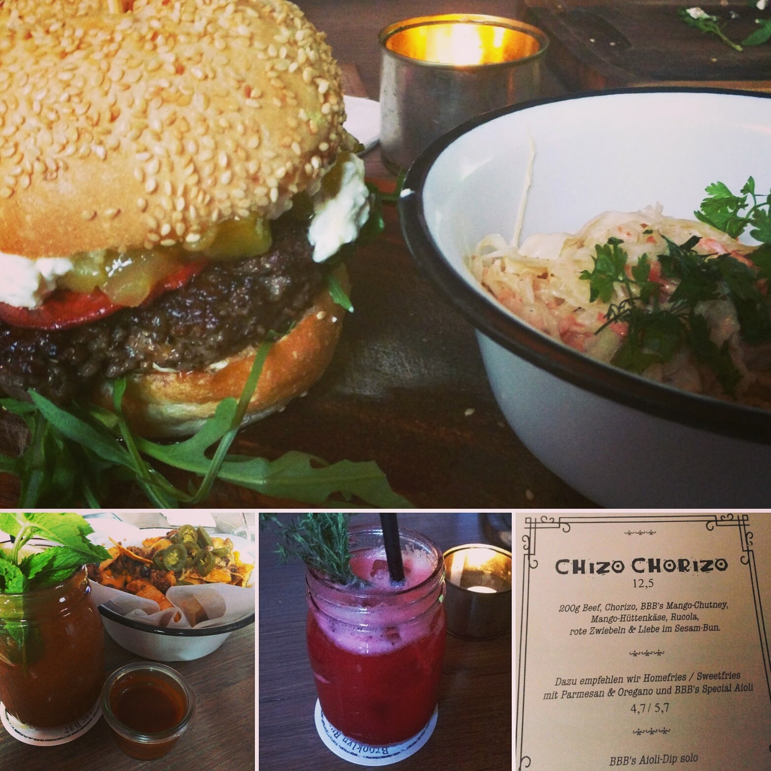 Das Brooklyn Burger Bar Menu