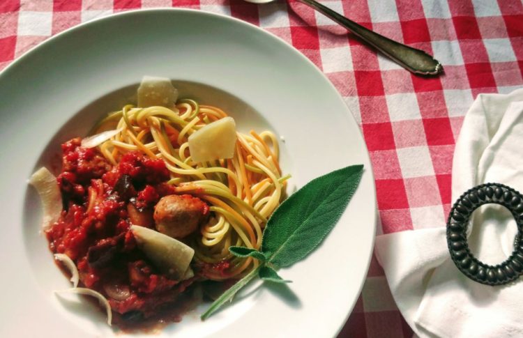 Salsiccia Auberginen Pasta