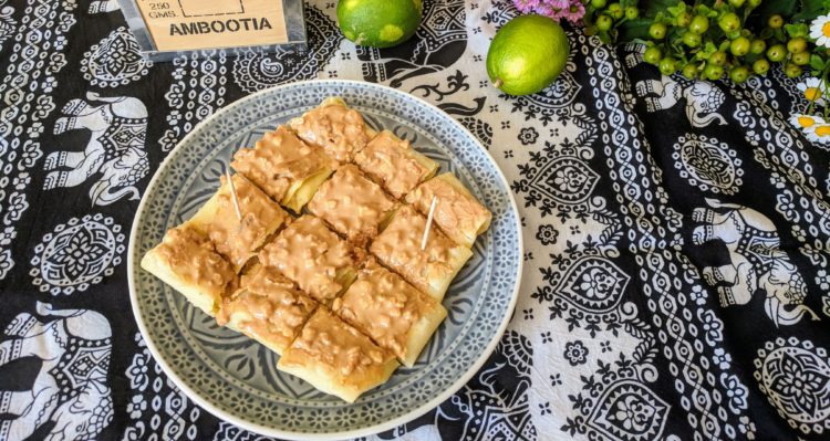 Thai Pancake mit Banane und Erdnuss