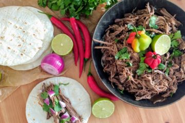Beef Barbacoa mit Maistortillas