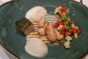 Pulpo Schweinbauch Blumenkohl Tschebull