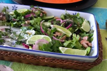 Ein Menü mit Ossobuco, Oktopus und Mango-Papaya-Salat - nach "Hayas Küche" von Haya Molcho