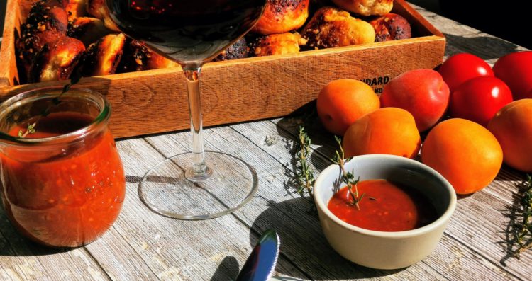 Tomaten Aprikosen Thymian Marmelade