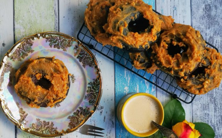 Schokodonut mit ErdnussbutterTopping