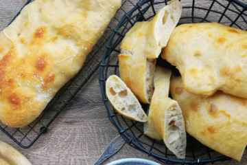 No Knead Pide - kleine türkische Fladenbrote ohne kneten