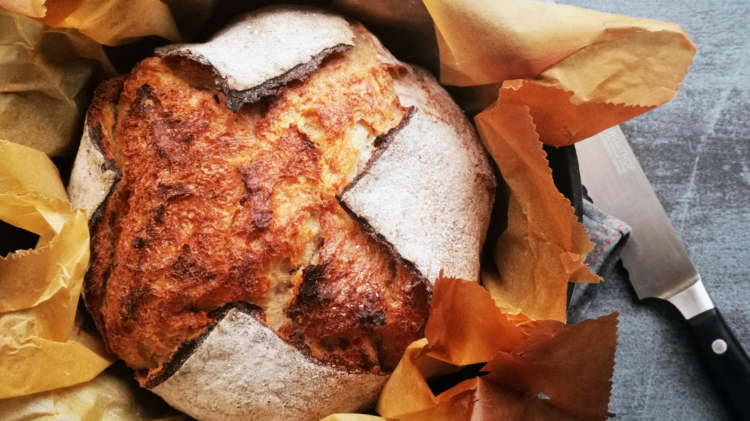 Buchweizenkruste zum World Bread Day - Brot backen im Topf