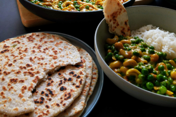 Kokos Fladenbrot mit Zwiebeln und Chili - Pol Roti - der Klassiker aus Sri Lanka