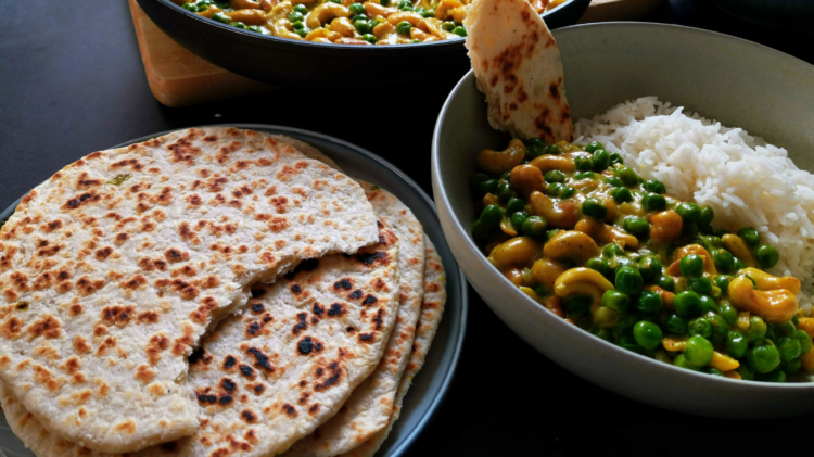 Kokos Fladenbrot mit Zwiebeln und Chili - Pol Roti - der Klassiker aus Sri Lanka