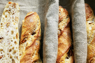 Walnuss-Baguettes mit Pâte fermentée