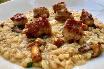 Risotto mit Pfifferlingen und getrüffelter Salsiccia