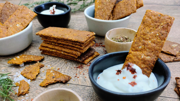 Haferflocken-Möhren Cracker - gesünder Snacken