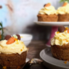 Orangen-Moehren Cupcakes mit Orange oder Eierlikoer Frosting-1